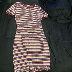 Body fit Stripped Dress sz L